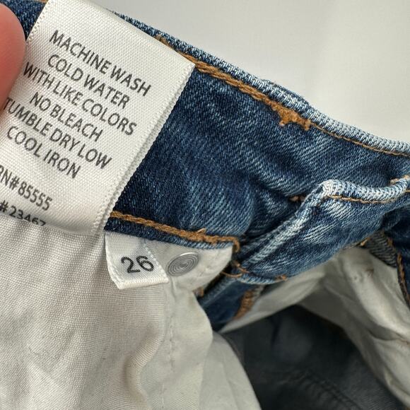 PISTOLA Cara High Rise Vintage Raw Hem Skinny Denim Jean // 26 - Picture 11 of 11